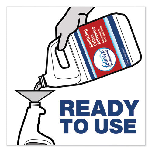 Image of Febreze® 72136 Professional Sanitizing Fabric Refresher, Light Scent, 1 Gal Bottle, Ready To Use, 3/carton