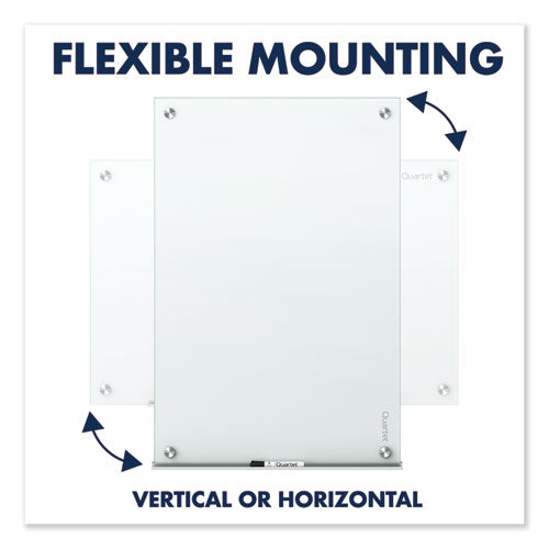 Image of Quartet® G7248W-A Infinity Magnetic Glass Marker Board, 72" x 48", White Surface