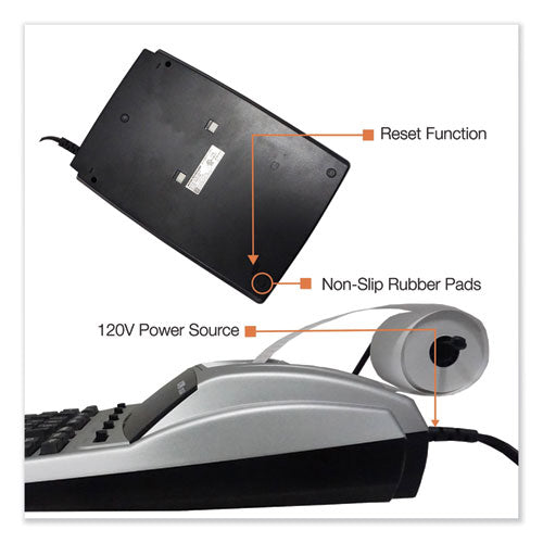 Image of Victor® 1240-3A 1240-3a Antimicrobial Printing Calculator, Black/red Print, 4.5 Lines/sec