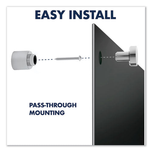Image of Quartet® G9648B Infinity Magnetic Glass Marker Board, 96" x 48", Black Surface
