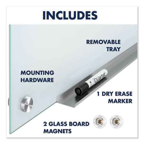 Image of Quartet® G7248W-A Infinity Magnetic Glass Marker Board, 72" x 48", White Surface