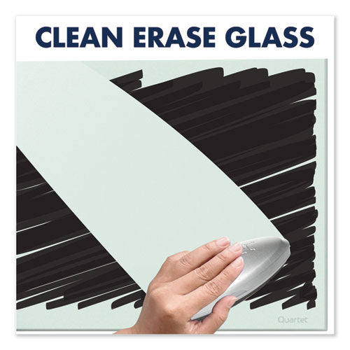 Image of Quartet® G8548IMW InvisaMount Magnetic Glass Marker Board, 85" x 48", White Surface