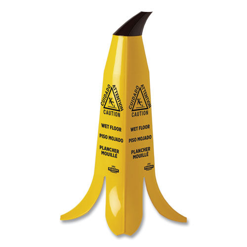 Image of Impact® B1001 Banana Wet Floor Cones, 11 X 11.15 X 23.25, Yellow/brown/black