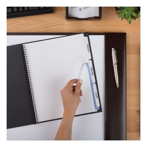 Image of Avery® 11442 Print and Apply Index Maker Clear Label Unpunched Dividers, 3-Tab, 11 x 8.5, White, 25 Sets
