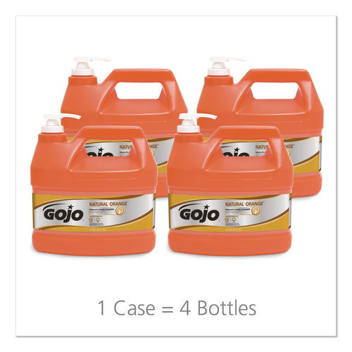 Image of GOJO® 0945-04 NATURAL ORANGE Smooth Hand Cleaner, Citrus Scent, 1 gal, 4/Carton