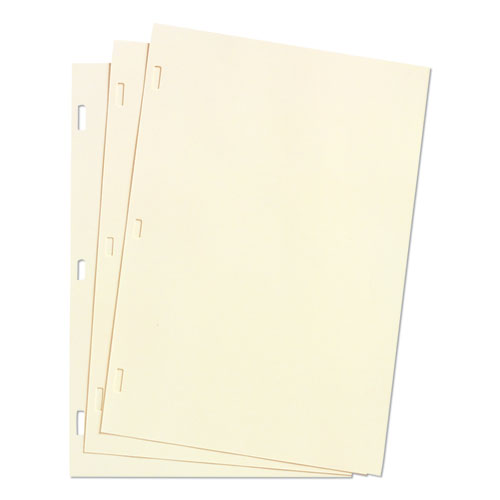 Image of Wilson Jones® W901-10 Looseleaf Minute Book Ledger Sheets, 11 X 8.5, Ivory, Loose Sheet, 100/box