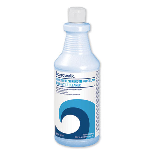 Image of Boardwalk® BWK 4820EA Industrial Strength RTU Porcelain Bowl and Tile Cleaner, Floral Scent, 32 oz Bottle