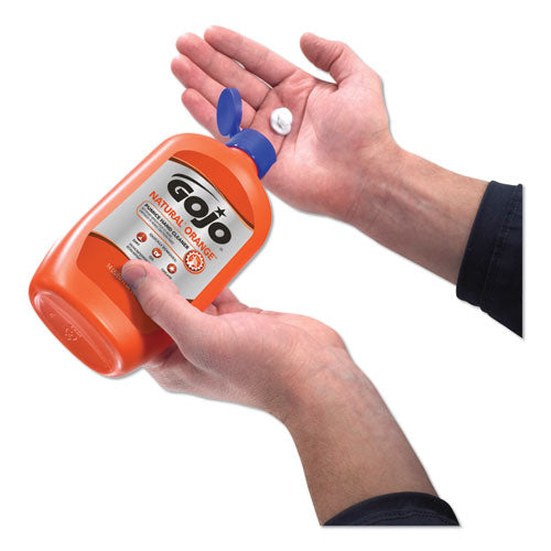 Image of GOJO® 0957-12 NATURAL ORANGE Pumice Hand Cleaner, Citrus Scent, 14 oz