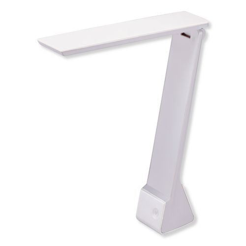 Image of BostitchÂ® Konnect Rechargeable Folding LED Desk Lamp, 2.52w x 2.13d x 11.02h, Gray/White
