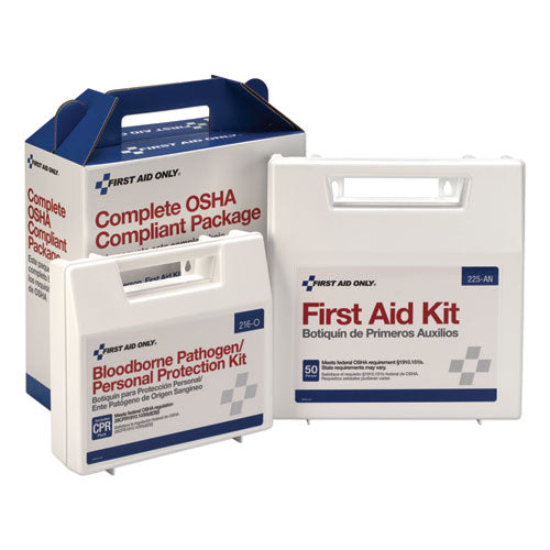 Image of First Aid Only 228-CP First Aid Kit For 50 People, 229 Pieces, Ansi/osha Compliant, Plastic Case