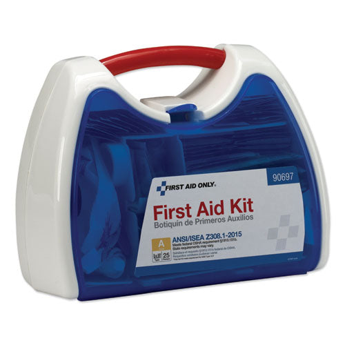 Image of First Aid Only 90697 ANSI A+ 2015 ReadyCare First Aid Kit for Up to 25 People, 139 Pieces, Plastic Case