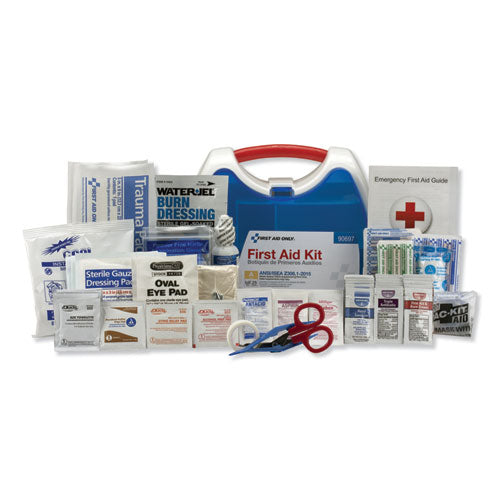 Image of First Aid Only 90697 ANSI A+ 2015 ReadyCare First Aid Kit for Up to 25 People, 139 Pieces, Plastic Case