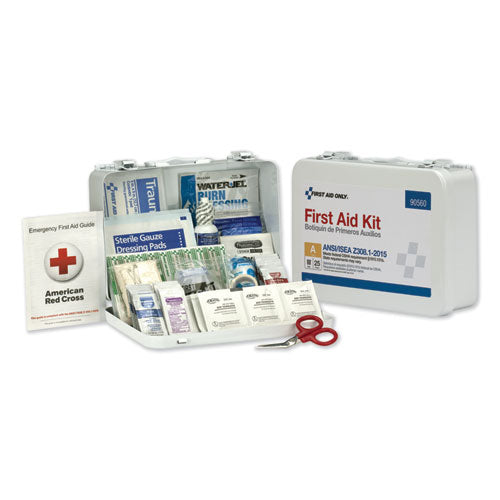 Image of First Aid Only 90560 ANSI Class A Bulk First Aid Kit, 89 Pieces, Metal Case