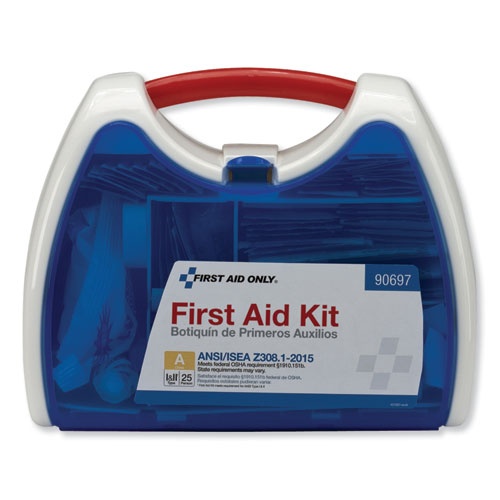 Image of First Aid Only 90697 ANSI A+ 2015 ReadyCare First Aid Kit for Up to 25 People, 139 Pieces, Plastic Case