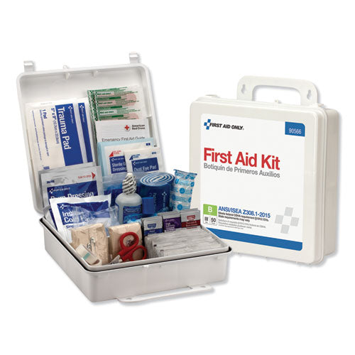 Image of First Aid Only 90566 Bulk ANSI 2015 Compliant First Aid Kit, 199 Pieces, Plastic Case
