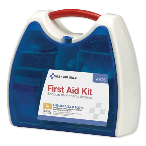 Image of First Aid Only 90698 ANSI A+ 2015 ReadyCare First Aid Kit for Up to 50 People, 238 Pieces, Plastic Case