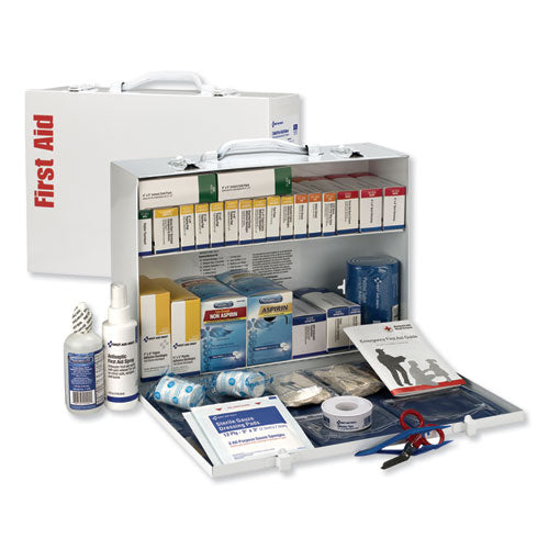 Image of First Aid Only 90573 ANSI 2015 Compliant Industrial First Aid Kit for Up to 75 People, 446 Pieces, Metal Case