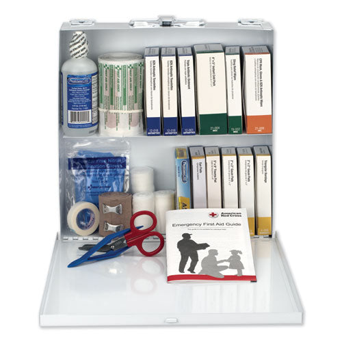 Image of First Aid Only 226-U/FAO First Aid Station For 50 People, 196 Pieces, Osha Compliant, Metal Case