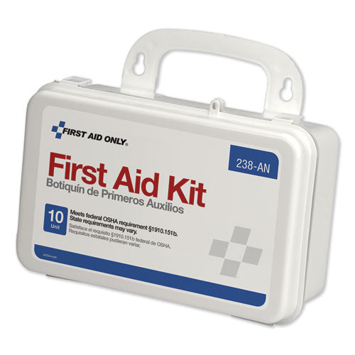 Image of First Aid Only 238-AN Ansi-Compliant First Aid Kit, 64 Pieces, Plastic Case