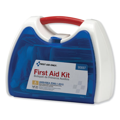 Image of First Aid Only 90697 ANSI A+ 2015 ReadyCare First Aid Kit for Up to 25 People, 139 Pieces, Plastic Case