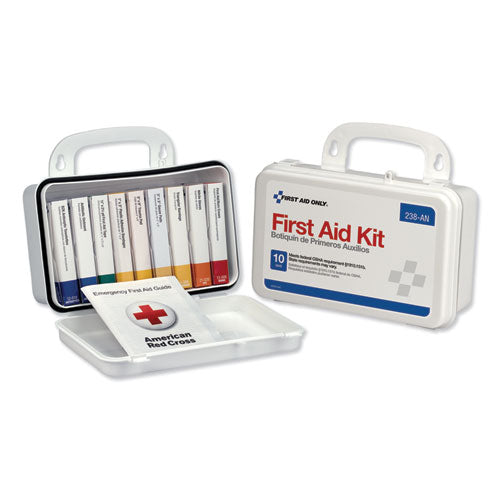 Image of First Aid Only 238-AN Ansi-Compliant First Aid Kit, 64 Pieces, Plastic Case