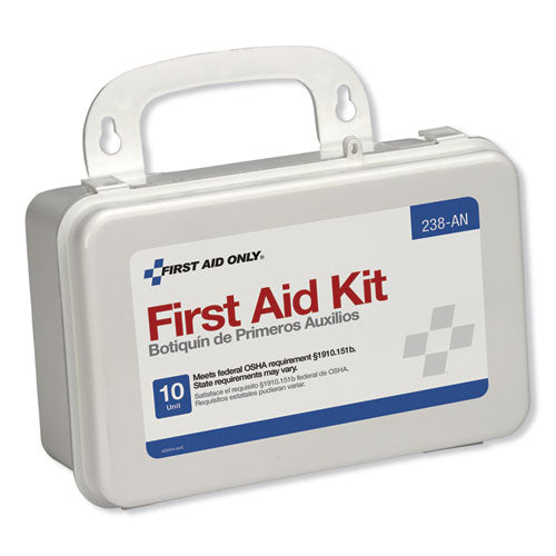 Image of First Aid Only 238-AN Ansi-Compliant First Aid Kit, 64 Pieces, Plastic Case
