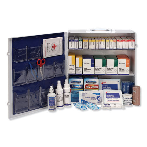 Image of First Aid Only 90575 ANSI 2015 Compliant Industrial First Aid Kit for Up to 100 People, 676 Pieces, Metal Case
