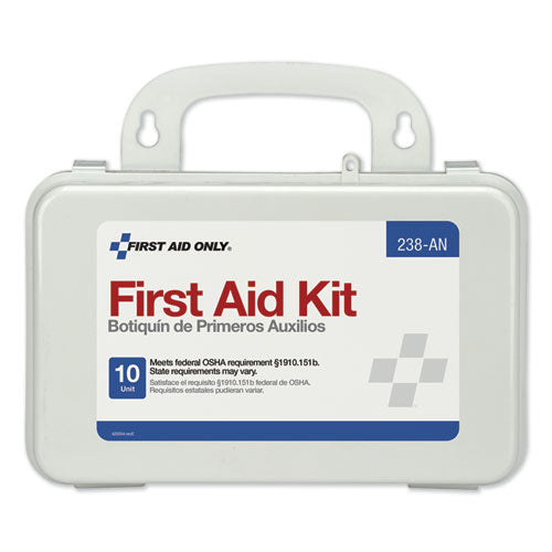 Image of First Aid Only 238-AN Ansi-Compliant First Aid Kit, 64 Pieces, Plastic Case