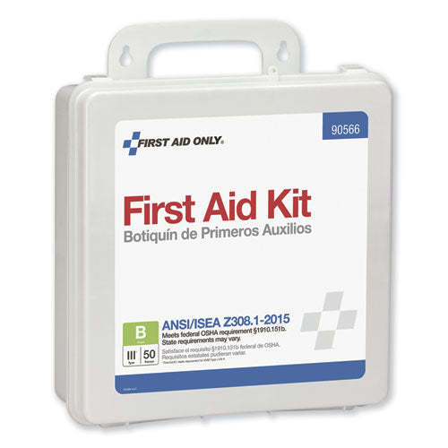 Image of First Aid Only 90566 Bulk ANSI 2015 Compliant First Aid Kit, 199 Pieces, Plastic Case