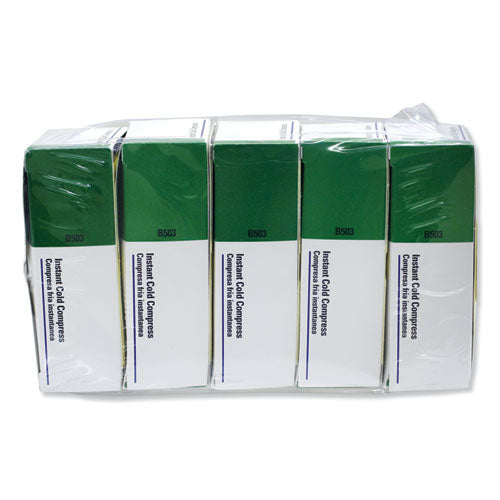 Image of First Aid Only B503-5 Instant Cold Compress, 5 x 4, 1/Box, 5 Boxes/Pack