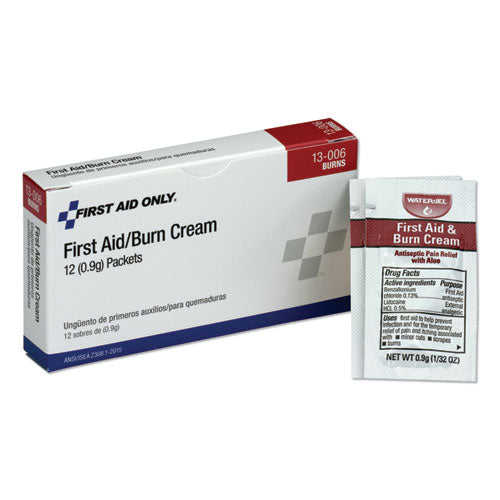 Image of PhysiciansCare® by First Aid Only® 13-006 First Aid Kit Refill Burn Cream Packets, 0.1 G Packet, 12/box