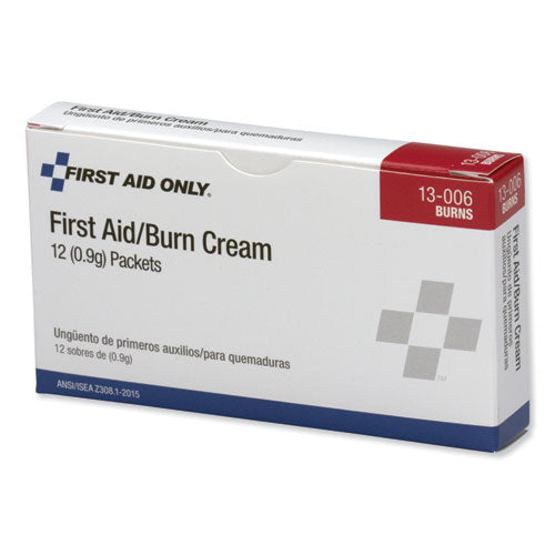 Image of PhysiciansCare® by First Aid Only® 13-006 First Aid Kit Refill Burn Cream Packets, 0.1 G Packet, 12/box