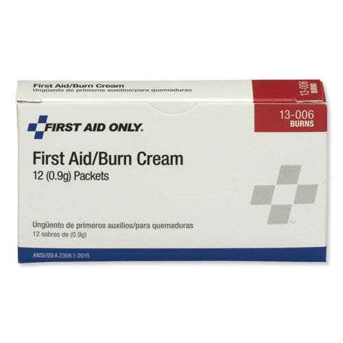 Image of PhysiciansCare® by First Aid Only® 13-006 First Aid Kit Refill Burn Cream Packets, 0.1 G Packet, 12/box