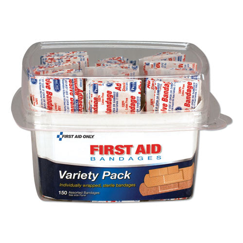 Image of PhysiciansCare® by First Aid Only® 90095 First Aid Bandages, Assorted, 150 Pieces/kit