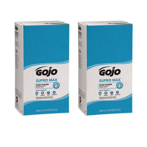 Image of GOJO® 7572-02 SUPRO MAX Heavy Duty Hand Cleaner, Refill for GOJO PRO TDX Dispenser, Floral Scent, 5,000 mL, 2/Carton