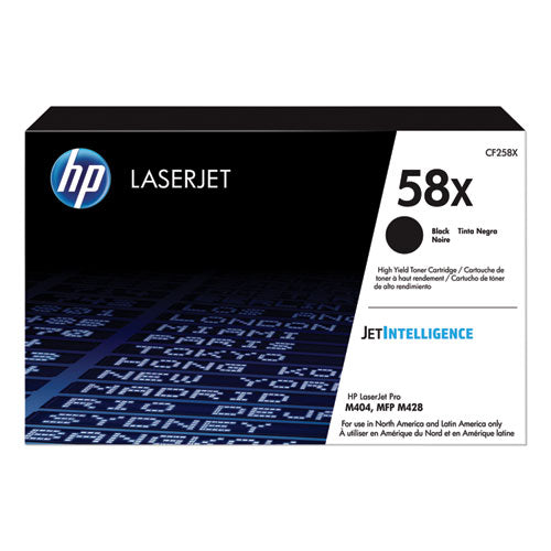 Image of HP CF258X HP 58x, (cf258x) High-Yield Black Original Laserjet Toner Cartridge