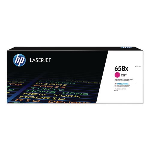 Image of HP W2003X HP 658x, (w2003x) High-Yield Magenta Original Laserjet Toner Cartridge