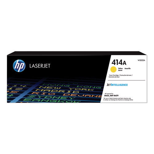 Image of HP W2022A HP 414a, (w2022a) Yellow Original Laserjet Toner Cartridge