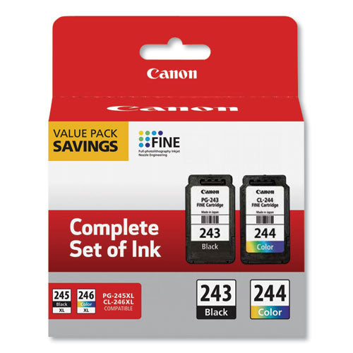 Image of Canon® 1287C006 1287c006 (cl-244; Pg-243) Ink, Black/color