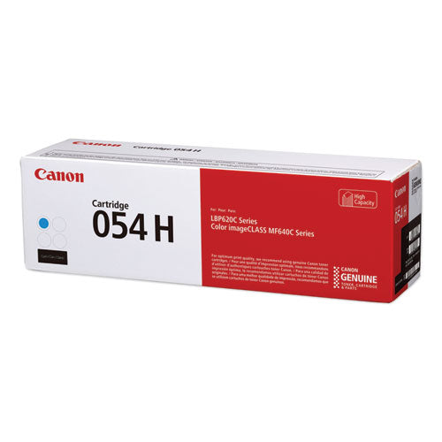 Image of Canon® 3027C001 3027c001 (054h) High-Yield Toner, 2,300 Page-Yield, Cyan