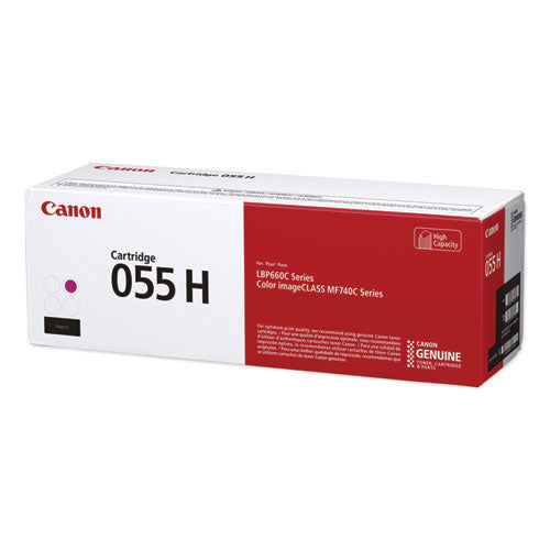 Image of Canon® 3018C001 3018C001 (055H) High-Yield Toner, 5,900 Page-Yield, Magenta