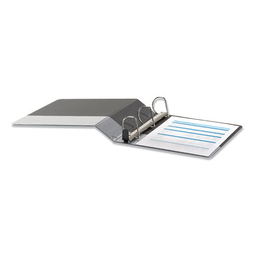 Image of Universal® UNV30731 Deluxe Easy-To-Open D-Ring View Binder, 3 Rings, 2" Capacity, 11 X 8.5, Black