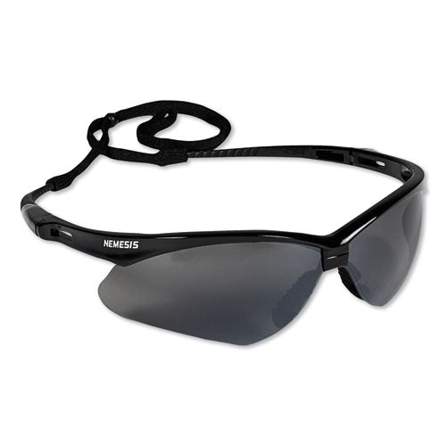 Image of KleenGuard KCC 25688 V30 Nemesis Safety Glasses, Black Half Frame, Mirrored Smoke Dual Lens