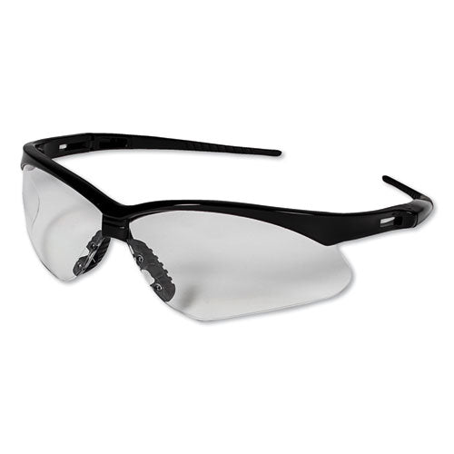 Image of KleenGuard 3000354 Nemesis Safety Glasses, Black Half Frame, Clear Dual Lens