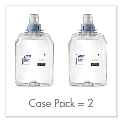 Image of PURELL® 5213-02 Professional HEALTHY SOAP Mild Foam, Refill for PURELL FMX-20 Manual Soap Dispenser, Fragrance-Free, 2,000 mL, 2/Carton