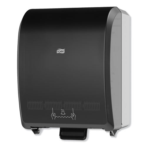 Image of Tork® 772828 Mechanical Hand Towel Roll Dispenser, H80 System, 12.32 X 9.32 X 15.95, Black