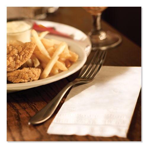 Image of Tork® NP7380A Advanced Dinner Napkin, 3-Ply, 17 x 16.12, 1/8 Fold, White,1,740/Carton