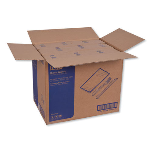 Image of Tork® NP7380A Advanced Dinner Napkin, 3-Ply, 17 x 16.12, 1/8 Fold, White,1,740/Carton