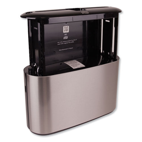 Image of Tork® 302030 Xpress Countertop Towel Dispenser, 12.68 X 4.56 X 7.92, Stainless Steel/black