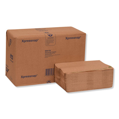 Image of Tork® Xpressnap Interfold Dispenser Napkins, 1-Ply, 13 X 8.5, Natural, 500/pack, 12 Packs/carton